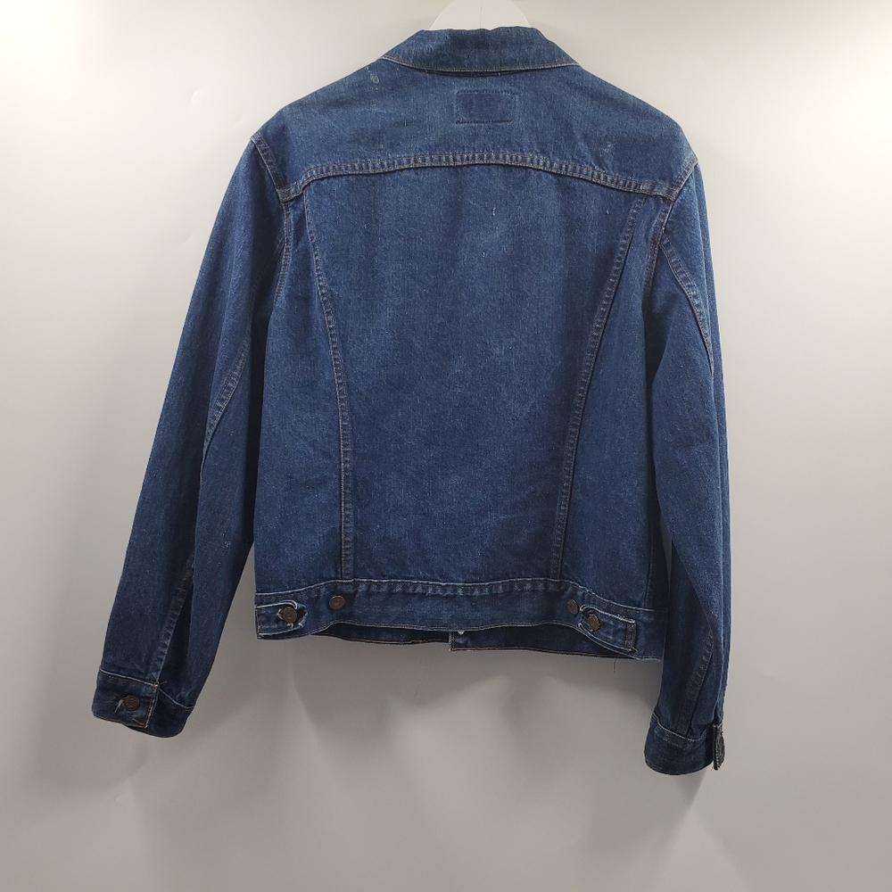 Levi's VTG 70s Type III Trucker Jean Jacket Indigo Blue 70505-0217 Oversized - Picture 5 of 6